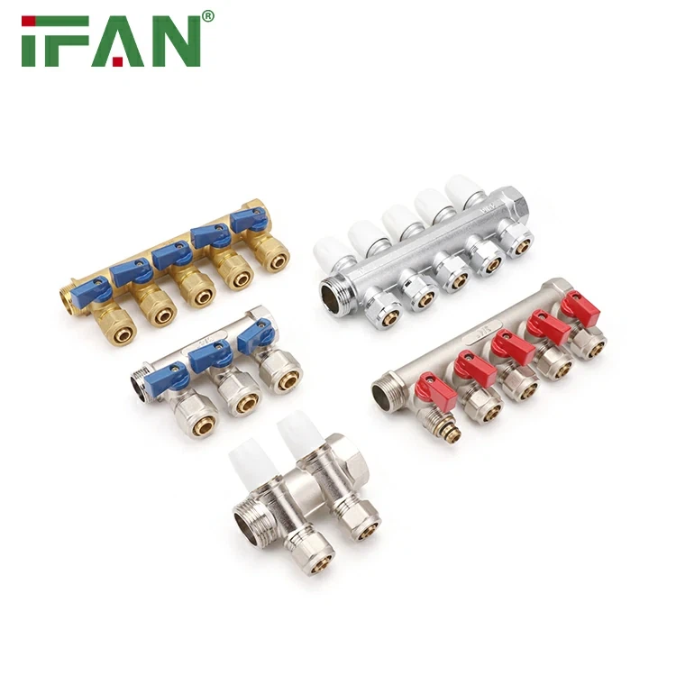 Messingist kollektor ühildub PEX -torudega